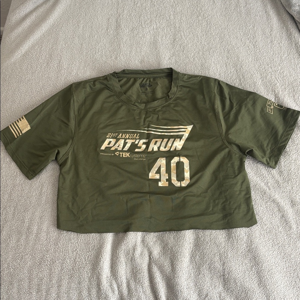 Green Pat's Run Crop Top